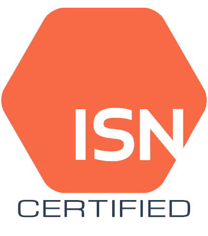 ISN certified emblem